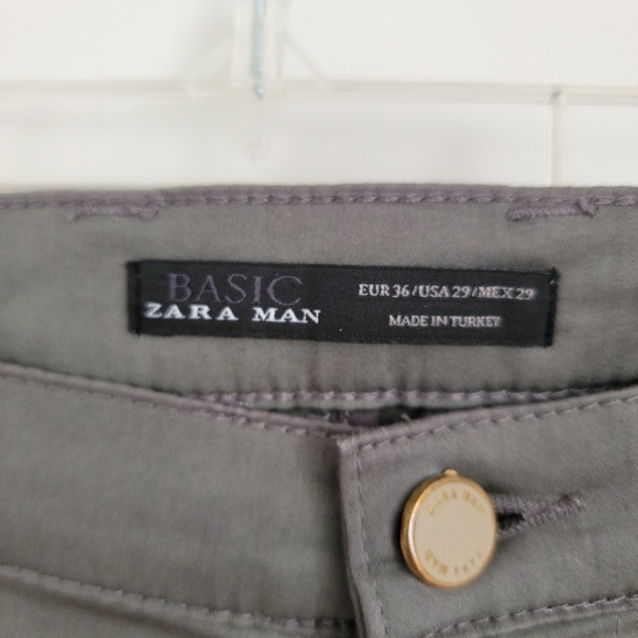 Mens Zara Slim Fit Dress Pants - Picture 2 of 3